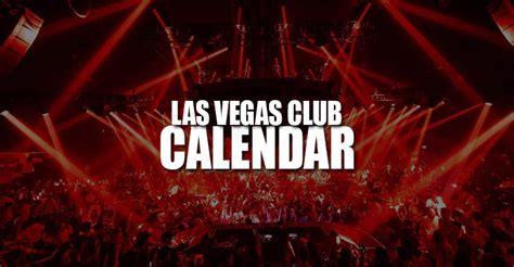 Las Vegas Night Club Calendar